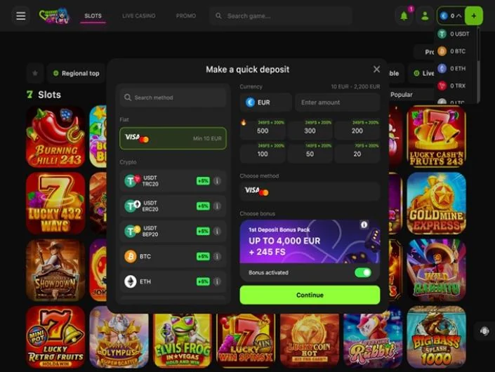 GameSpot Casino को क्यासियर: जम्मा र निकासी